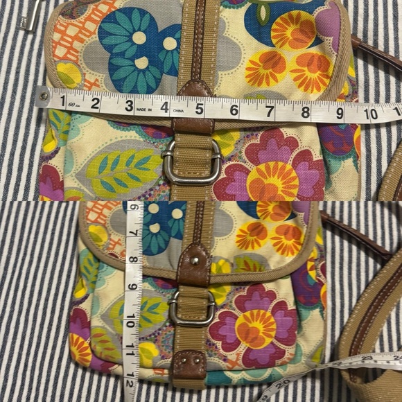 Fossil Bag & Wallet Bundle – Leather & Fabric Crossbody + Tote (5 Pieces) - Picture 11 of 16